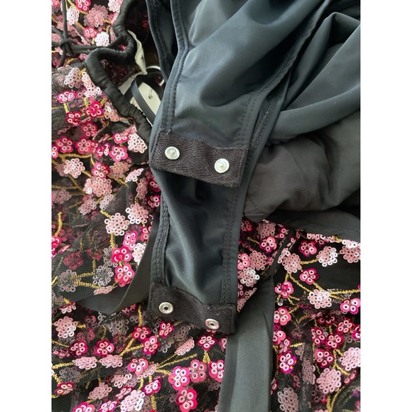 Rare NWT For Love and Lemons Beaded Gibson Cherry Blossom Floral Tiered Dress S - Picture 6 of 16